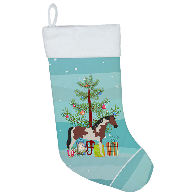 Pinto Horse Christmas Stocking