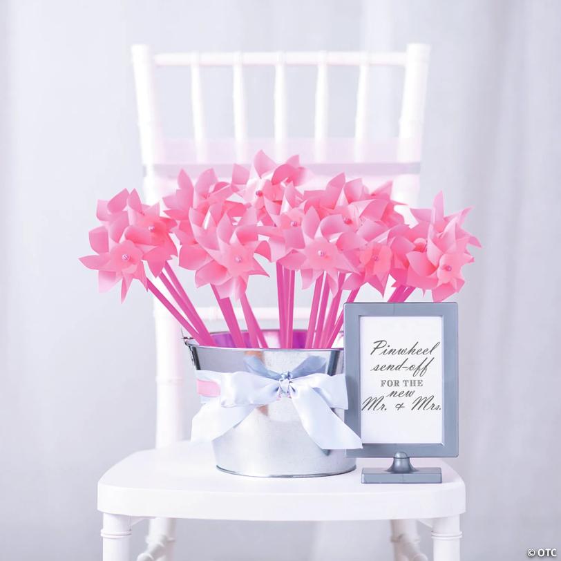 Light Pink Pinwheels - 36 Pc.