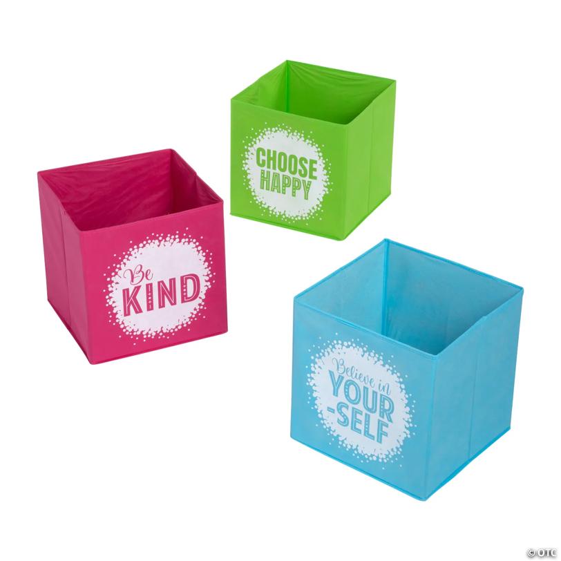 Positive Sayings Storage Basket Set - 3 Pc.