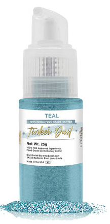 Tinker Dust Edible Glitter Spray Pump Bottle- Teal