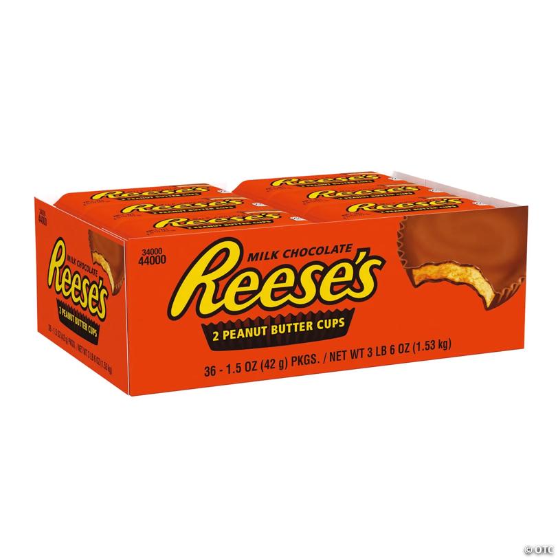 REESE'S Full Size Peanut Butter Cups, 1.5 oz, 36 Count