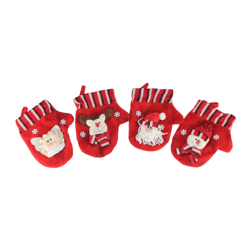 Red Christmas Stocking and Gift Bag Set 14.5"
