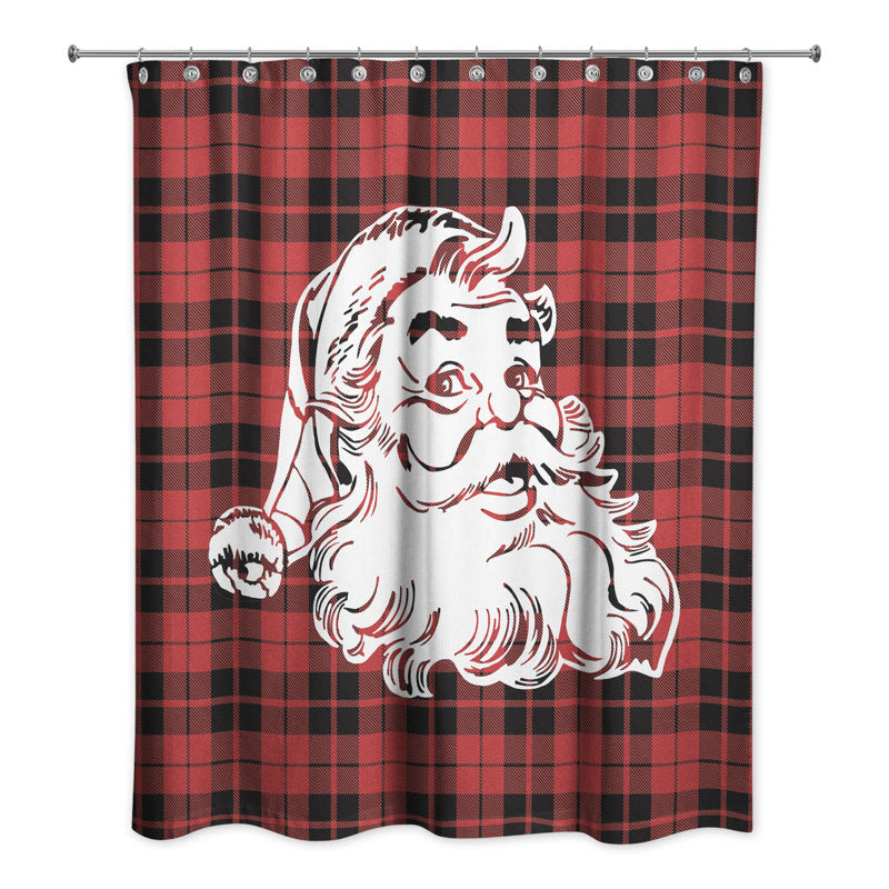 Reva Plaid Shower Curtain