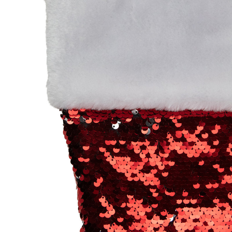 Reversible Sequined Christmas Stocking
