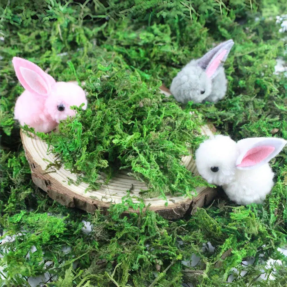 24-120pcs Mini Plush Easter Bunny Animals, Miniature Stuffed Rabbit, Soft Tiny Stuffed Easter Bunnies for Easter Basket Stuffers