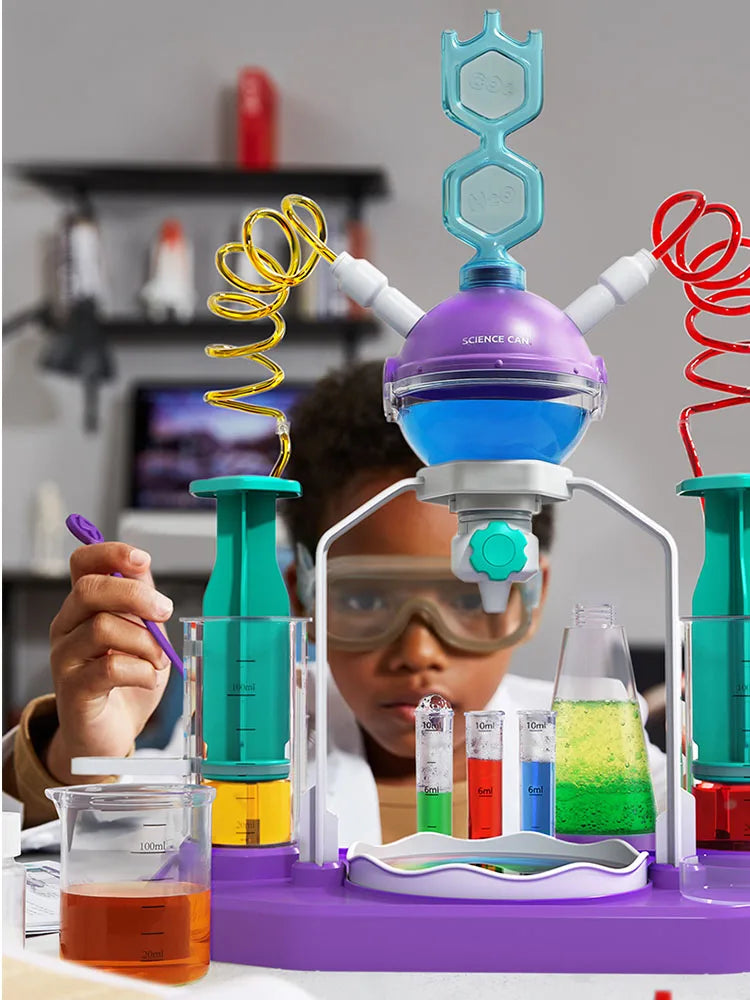Kids Science Laboratory Montessori Toys Chemical Experiments Kits STEM Children Educational Toys Physical Technological Gadgets