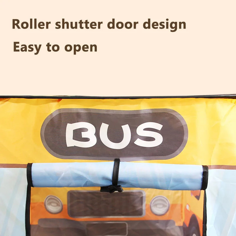 Game House Play Tent Bus Ocean Car Foldable Pop Up Toy Playhouse Children Toy Boy Girls Indoor House Ocean Balls Pool Toy Tent