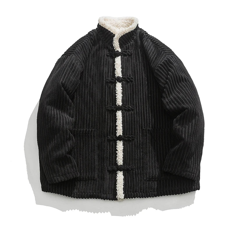 Coat Parka 2025 Winter Men Jacket Thicken Warm Windproof Corduroy Parka Coat Men Casual Comfortable Jackets Oversize Fashion Men Streetwear