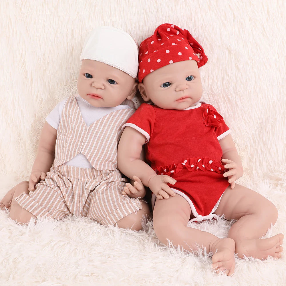 IVITA WG1511 56cm 5kg Full Body Silicone Reborn Art Dolls Eyes Opened Realistic Collectible Doll USA Warehouse In Stock Lifelike Surprise Toys For Adult Christmas Collectors Gift