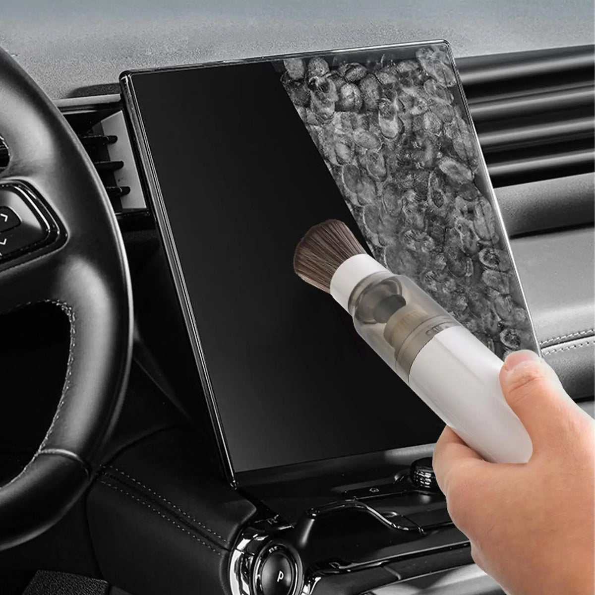 Small Handheld Vacuum Cleaner Rechargeable Dust Cleaning Tool Portable Car Blower Duster For Pet Car Interior Automative Home