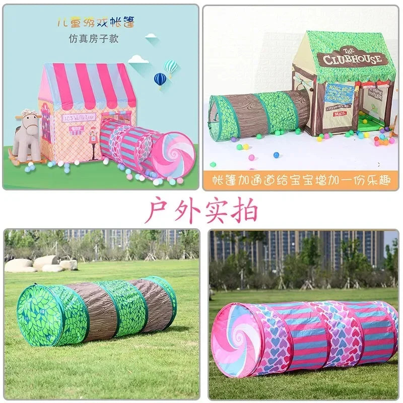 Portable Children Tent Cute Wigwam Folding Kids Tents Tipi Baby Play House Large Girls Princess Castle Child Room Decor Kid Tent