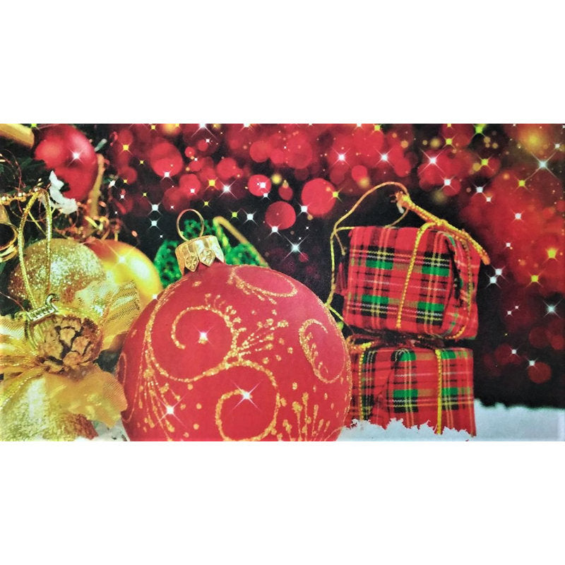 Saliba Non-Slip No Pattern Christmas Doormat