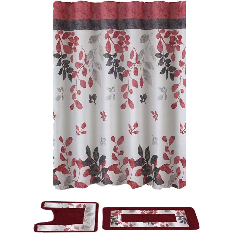 Salissa Floral Shower Curtain with Hooks Included