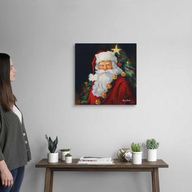 Santa Portrait Wall Art by Susan Comish