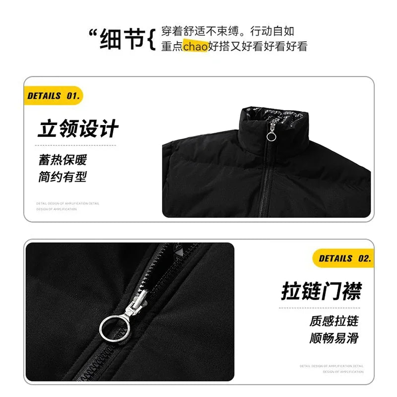 High Quality Windproof Roupas Masculinas High Quality Roupas Masculinas Fashion Casual Style Cotton Parkas Hot Warm Men Clothing