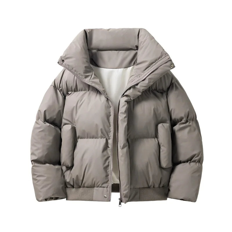 2026 new winter cotton jacket, cotton coat, men's thick warm bread jacket, sports and leisure trendy brand cool jacket