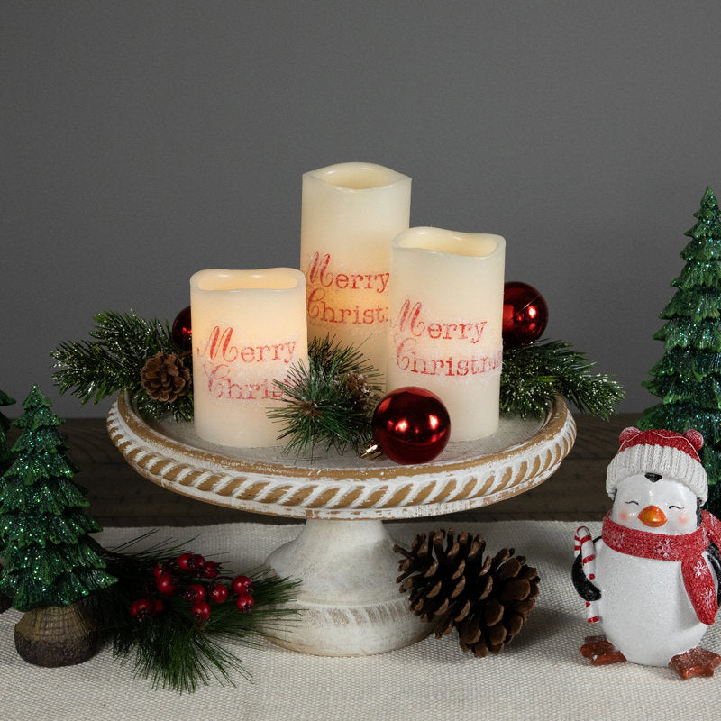 Christmas Tree Scented Tumbler Candle with Ceramic Holder