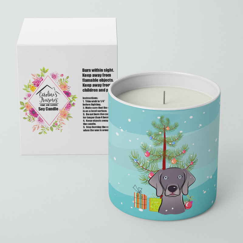 Pine / Christmas Tree Scented Jar Candle with Ceramic Holder