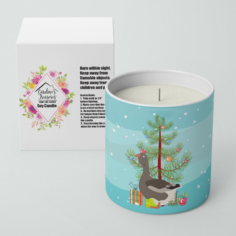 Pine / Christmas Tree Scented Jar Candle with Ceramic Holder