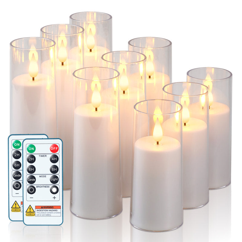 Unscented Flameless Pillar Candle