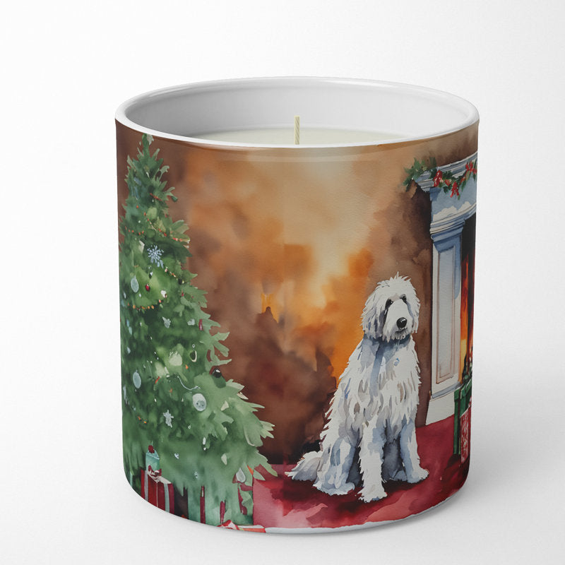 Christmas Tree Scented Tumbler Candle with Ceramic Holder