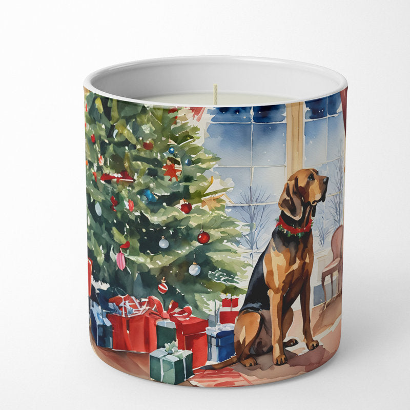 Pine / Christmas Tree Scented Jar Candle with Ceramic Holder
