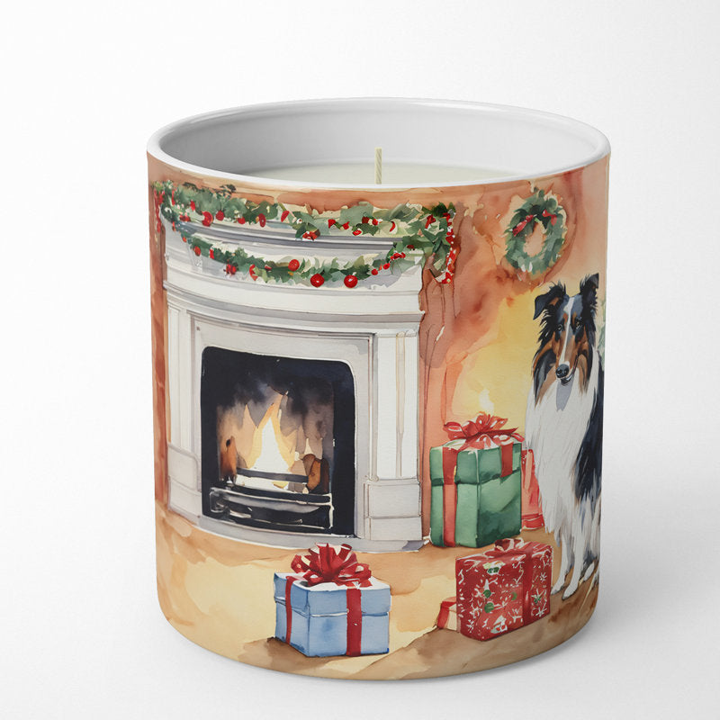 Christmas Tree Scented Tumbler Candle with Ceramic Holder