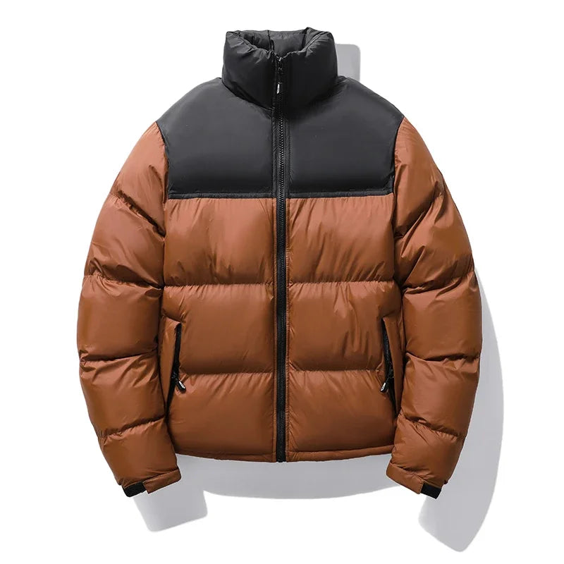 Winter Men Casual Windproof Padded Duck Down Parkas Coat Man Thick Stand Collar Parka Jacket Male Overcoat Outwear Plus Size 4XL