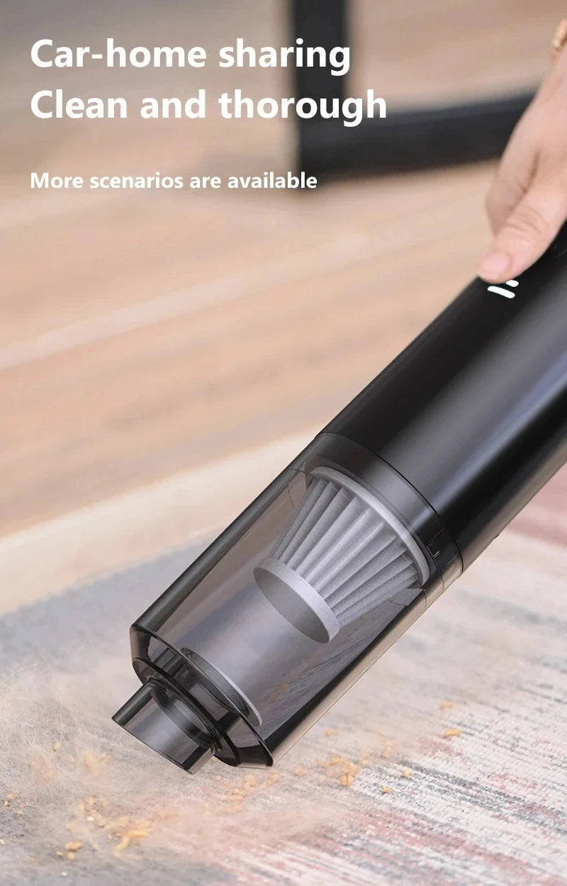 Vacuum Cleaner Mini Car Cleaning Powerful Suction Handheld Car Vacuum Cleaner Rechargeable for Car and Home Auto Vacuum Cleaner