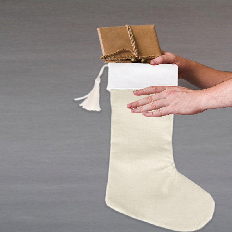 Set of 4 Christmas Stocking With Tassel