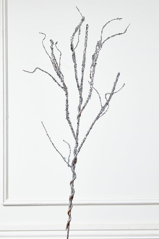 43” Silver Sequin Branch for Holiday and Seasonal Decor