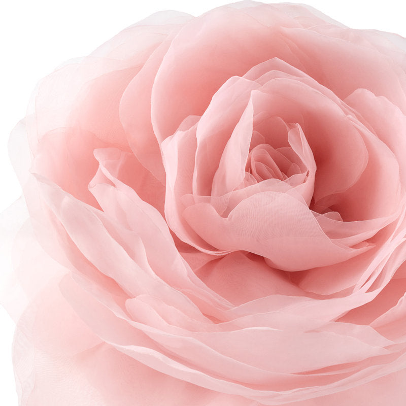 Simulation Rose Flower Throw Pillow Decorative Round Floral Accent Pillow Cover & Insert