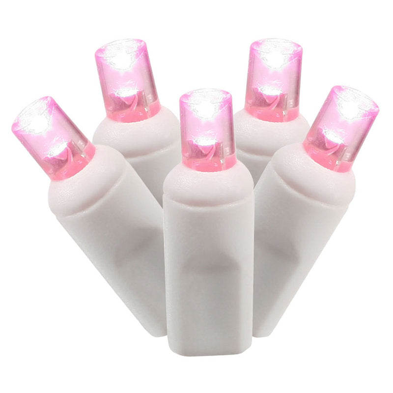Single Mold Wide Angle LED Christmas light set 4"x34'L