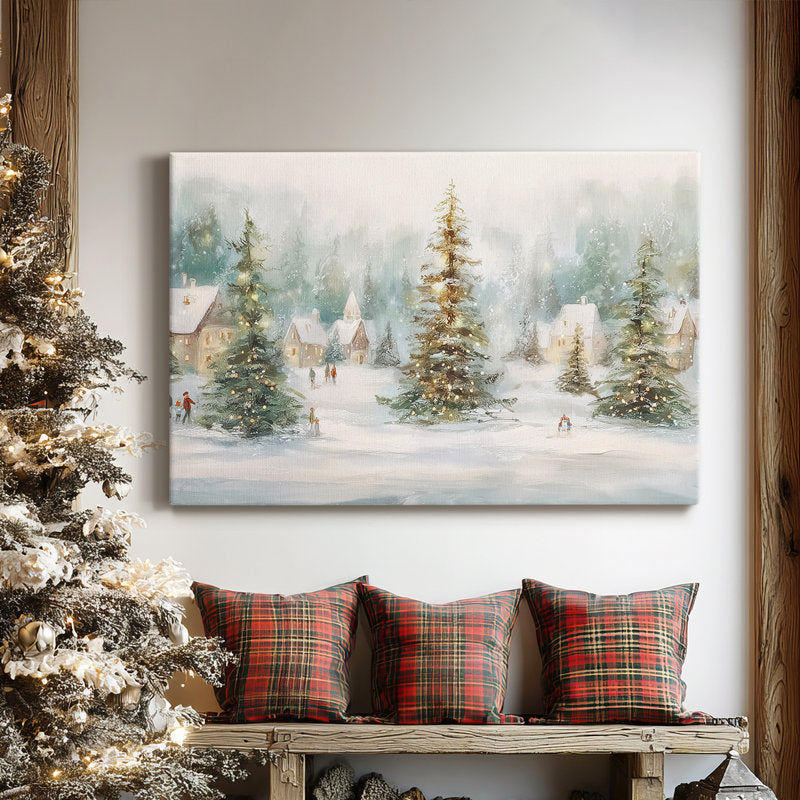 Snowwhite Whisper of Star-Premium Gallery Wrapped Canvas