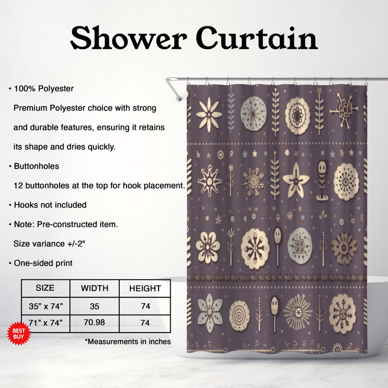 Snowy Abstract Concept - Premium Shower Curtain