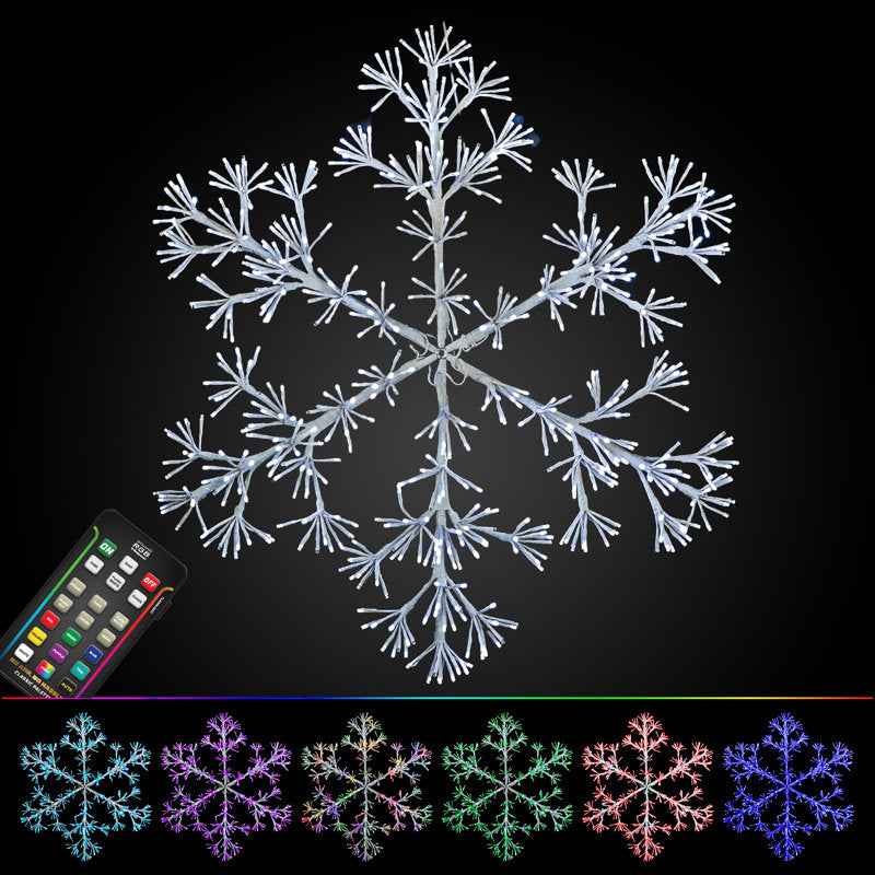 Sparkler Snowflakes LED Twinkle Lighted Window Décor