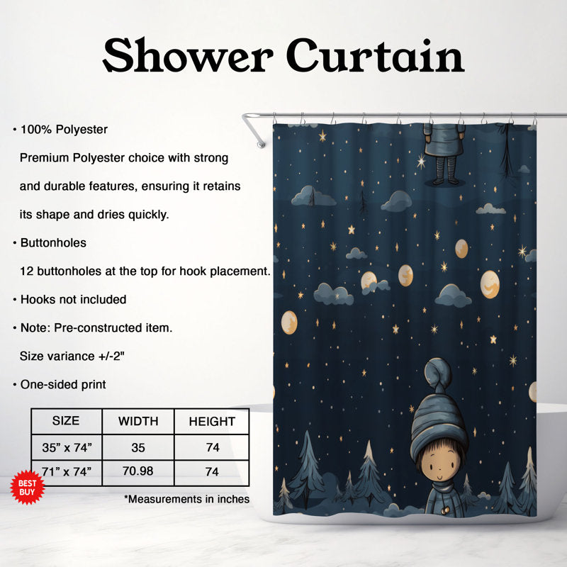 Starry Twilight - Premium Shower Curtain