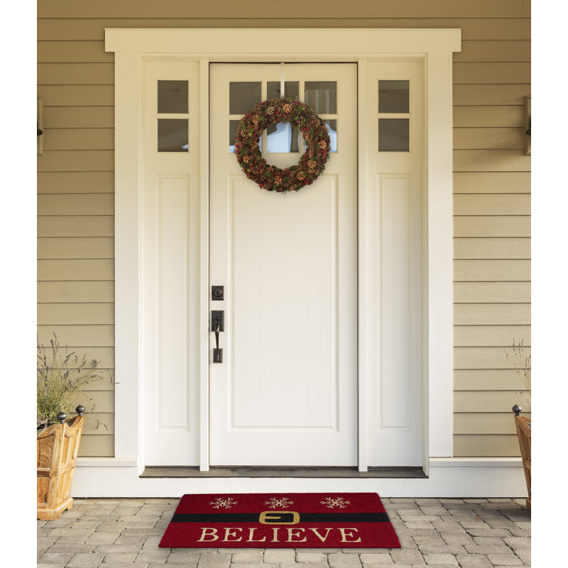 Taravello Non-Slip Striped Christmas Doormat