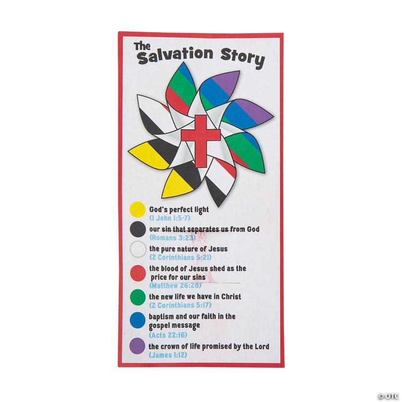 The Salvation Story Pinwheels with Card - 36 Pc.