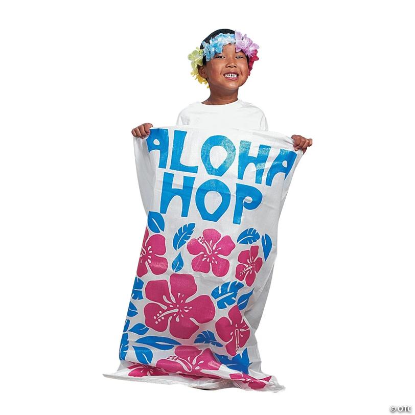 Tropical Potato Sack Race Bags - 12 Pc.