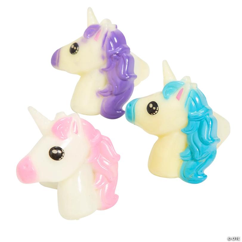 Unicorn Light-Up Rings - 12 Pc.