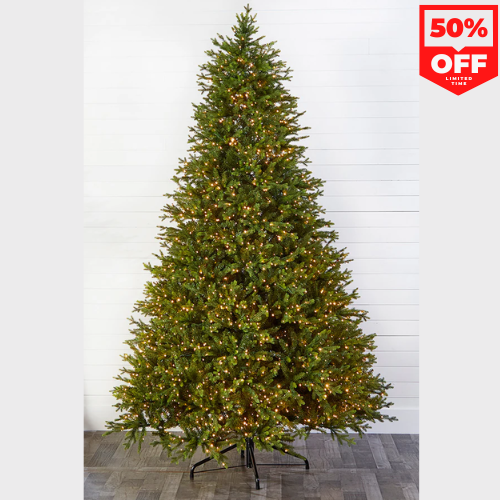 10' Southern Fir Tree with 3000 3mm Lights Extra Bright Pre-Lit Christmas Tree for Grand Holiday Displays