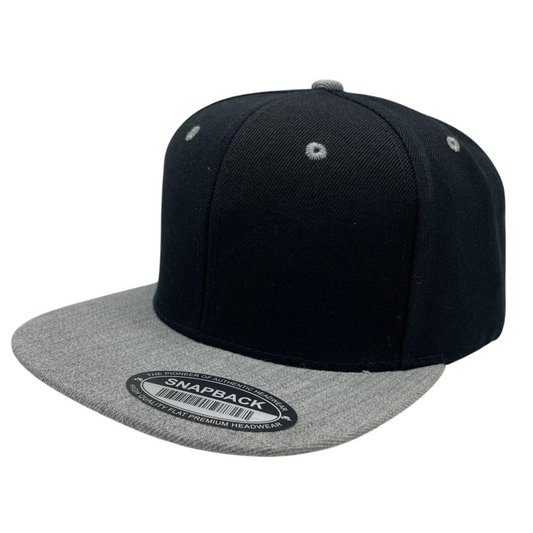 Wool Snapback Adjustable Flat Brim Cap