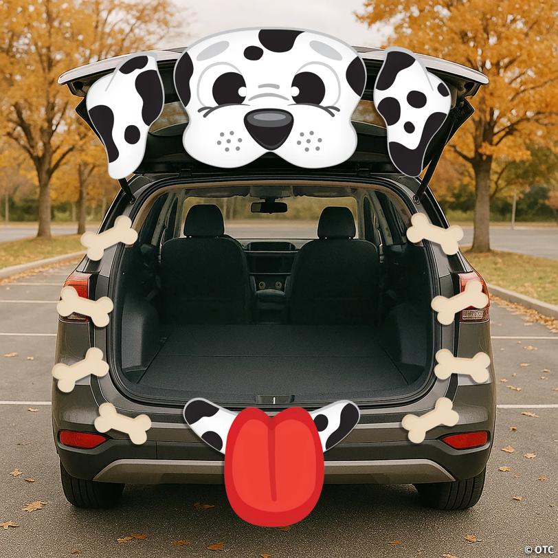 Value Dalmatian with Bones Trunk-or-Treat Cardstock Decorating Kit – 12 Pc.
