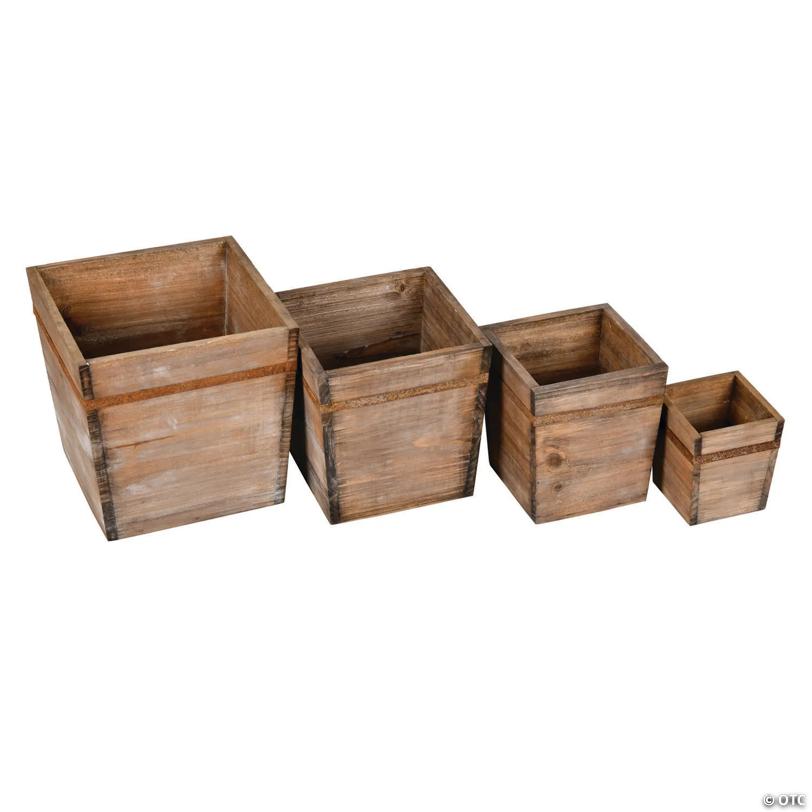 Vickerman 4"-6"-7"-8" Wooden Box Set