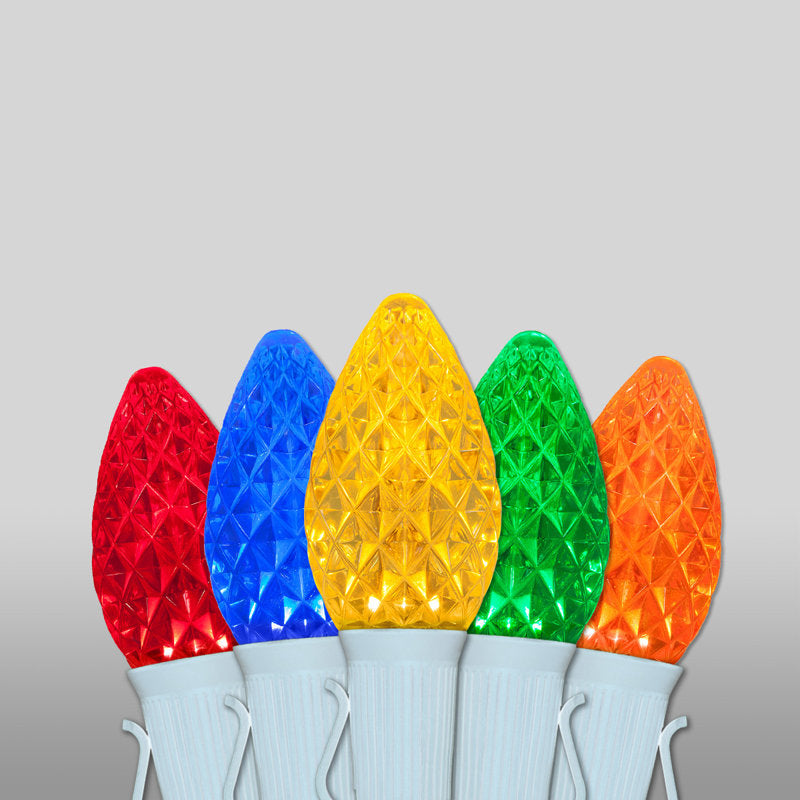 Wire Faceted C7 OptiCore LED String Lights