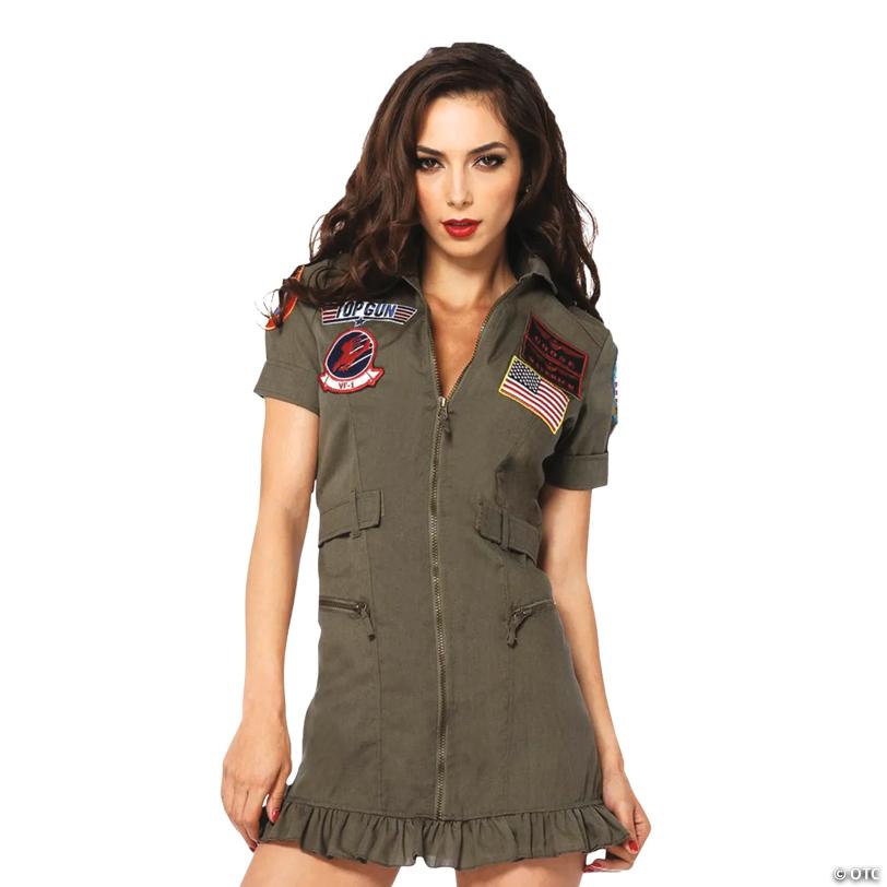 Women’s Top Gun Pilot Dress Costume