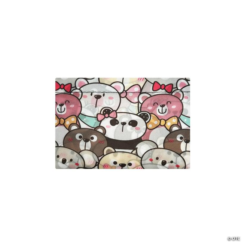 Wrapables Large Nylon Reusable Shopping Bag, Funny Bears