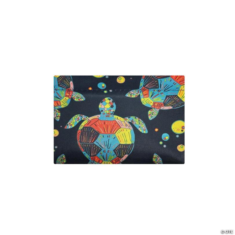 Wrapables Large Nylon Reusable Shopping Bag, Sea Turtles