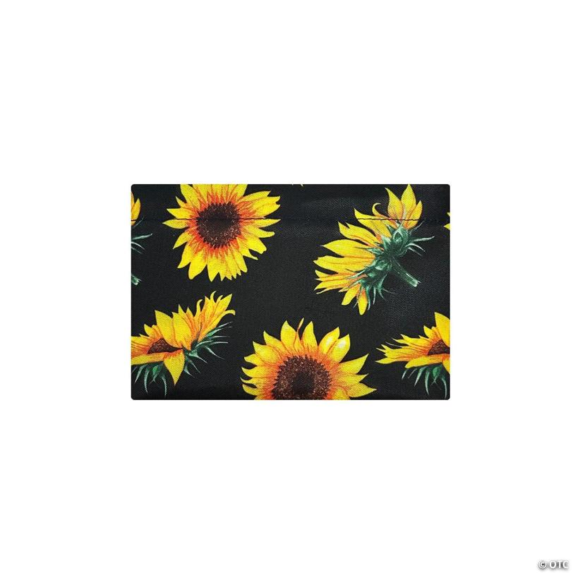 Wrapables Large Nylon Reusable Shopping Bag, Sunflowers